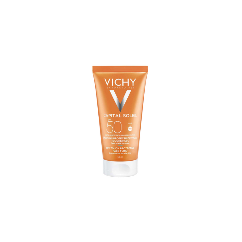 VICHY CAPITAL SOLEIL SPF 50 DRY TOUCH PROTECTIVE FACE FLUID 50ml