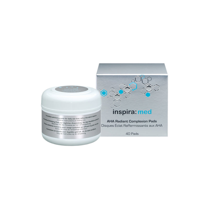INSPIRA :MED AHA RADIANT COMPLEXION PADS - 40 pads